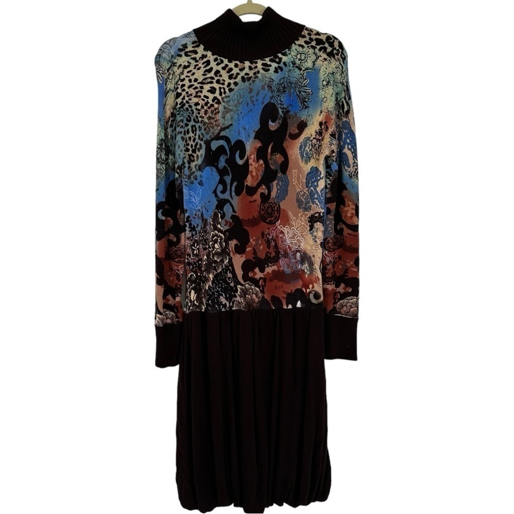 Vintage Alberto Makali Sweater Sequined Bubble Dress Size Medium‎
